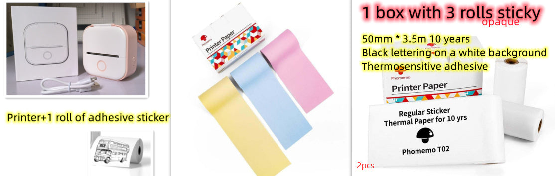 Portable Mini Thermal Label Printer 1