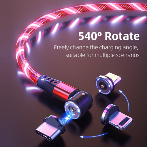 540 Rotate Luminous Magnetic Cable 1