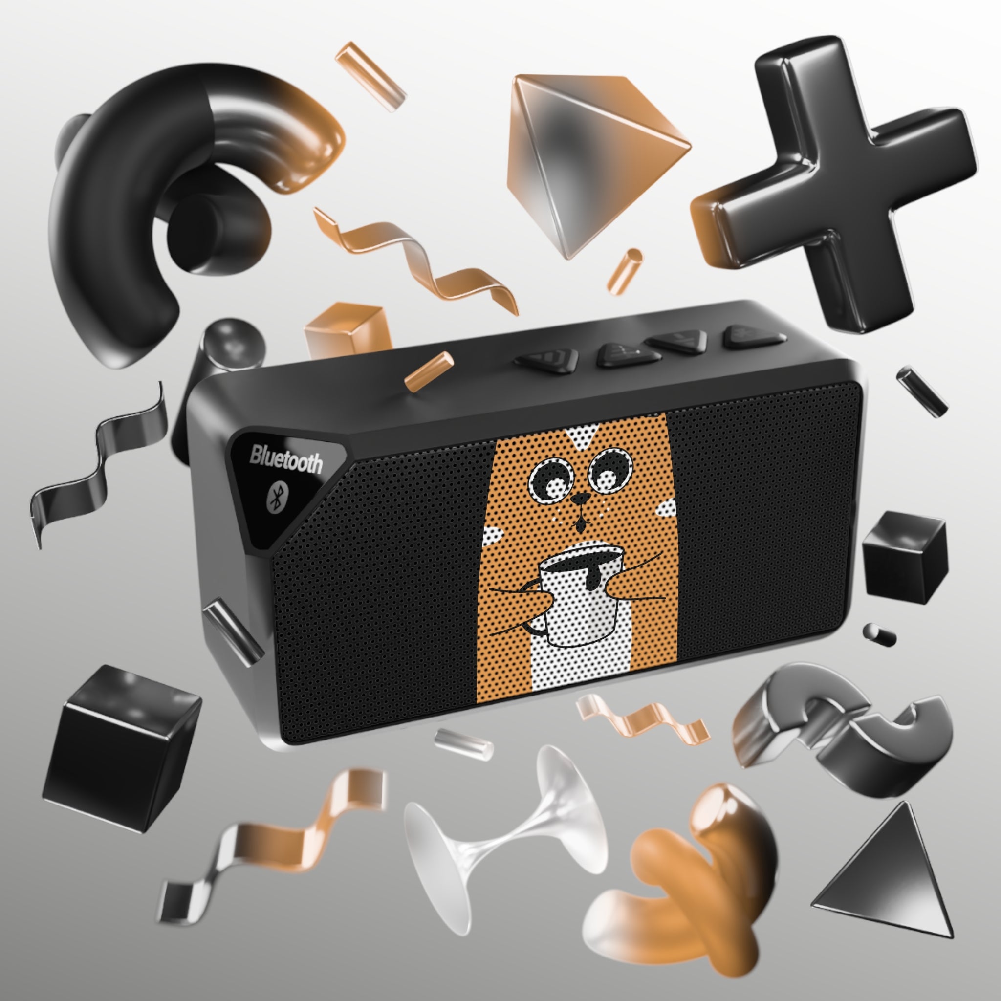 Bluetooth Speaker - Cute Dog Design, Perfect Gift for Pet Lovers Printify