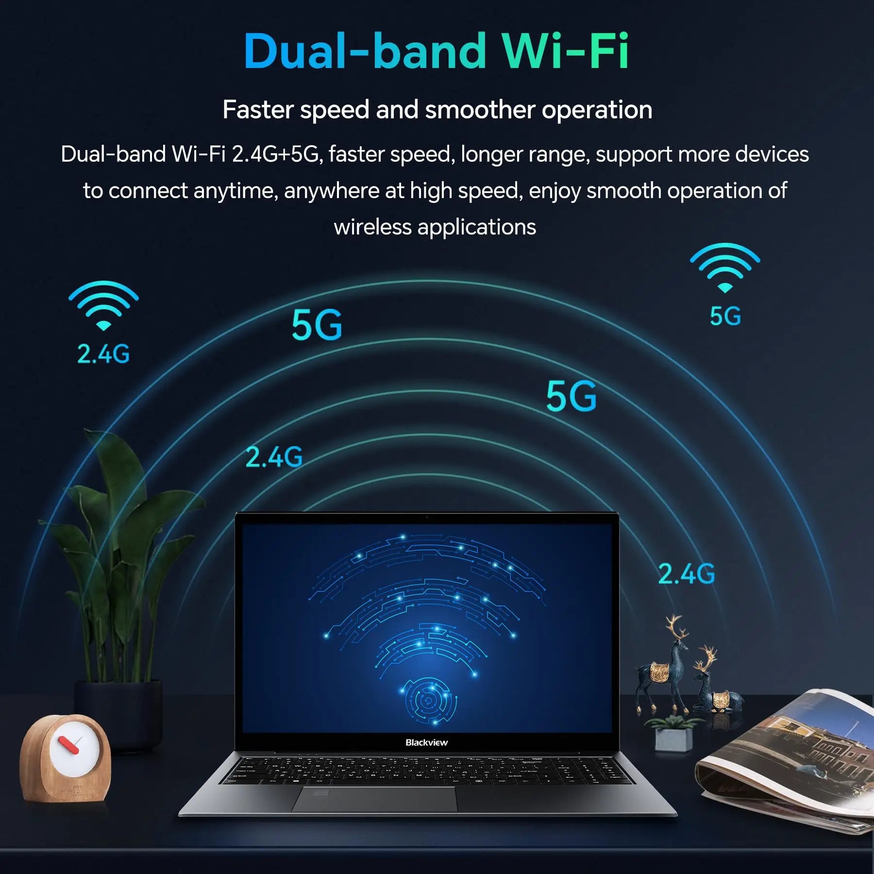 Blackview AceBook 8 Laptop 15.6" 12th Gen Intel Alder Lake N97 16GB RAM 512GB SSD + expansion up to 1TB Windows 11 Home 15.6" Nvxstore